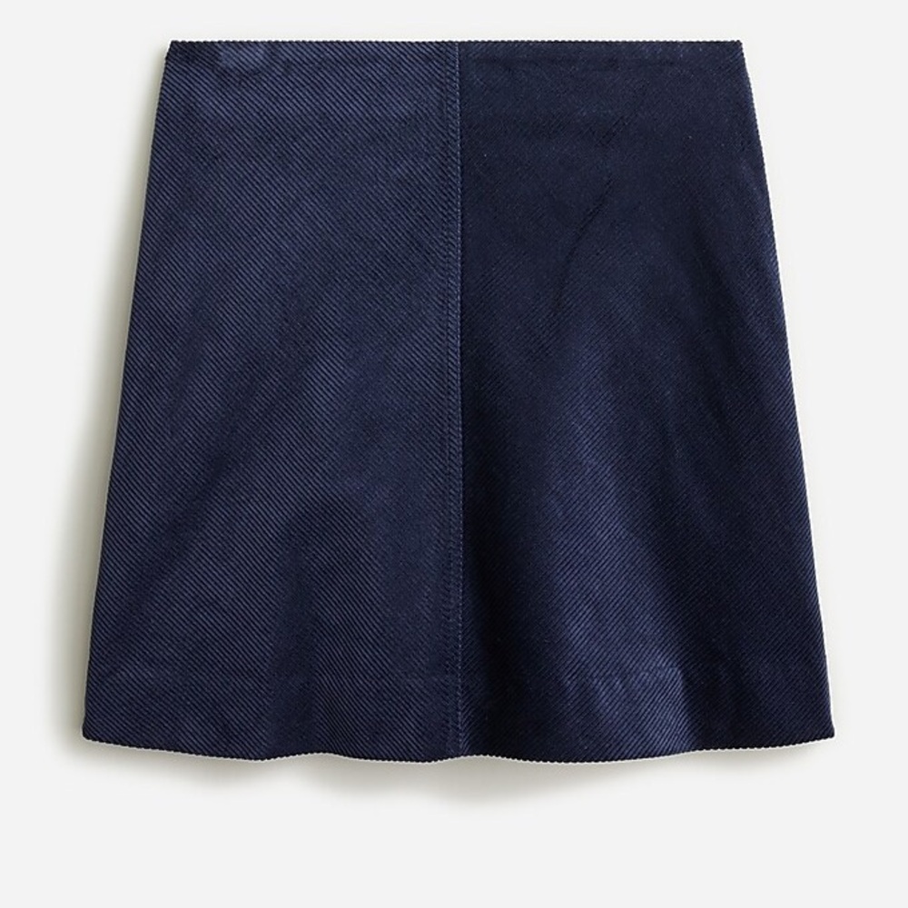 NWT JCrew Corduroy skirt, Navy. size 10